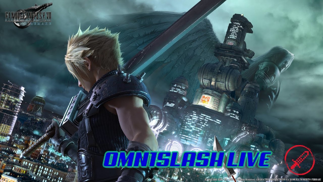 Final Fantasy VII Remake DEMO COMPLETE Playthrough - Omn1Slash Live